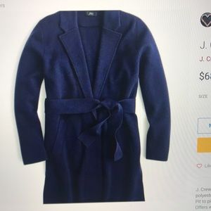 J crew Women’s Navy wrap sweater